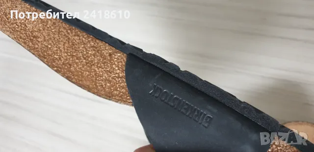 BIRKENSTOCK Leather Womens Germany Size 42/27см. НОВО!ОРИГИНАЛ! Дамски Чехли!, снимка 5 - Чехли - 49796903