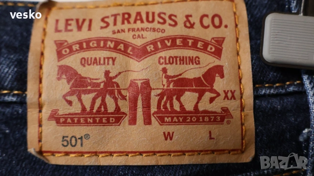 Дънки Levi's 501 W30 L28, снимка 3 - Дънки - 53059196