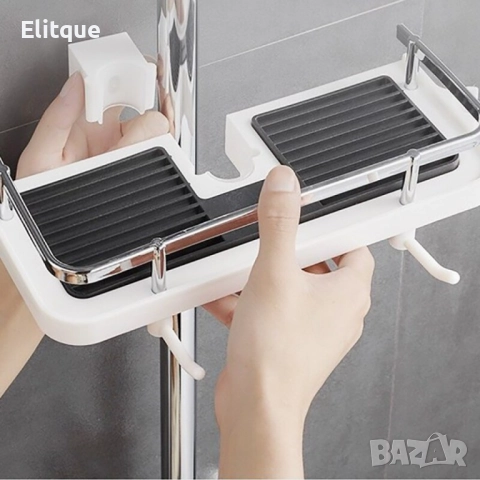 Многофункционален регулируем рафт за поставяне към душ батерия в баня. ПРОМОЦИЯ, снимка 6 - Други стоки за дома - 52888525