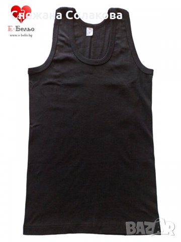 Меки памучни потници в 3 цвята - черен, бял и сив.  Размери: M, L, XL, XXL и 3XL  Цена на брой-10 лв, снимка 4 - Бельо - 35639543