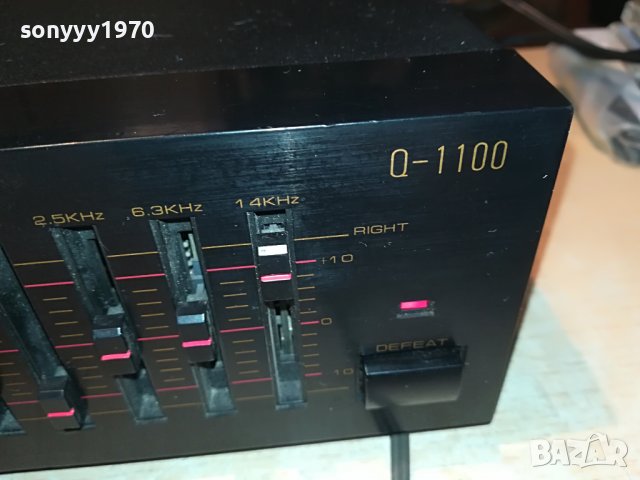 ПОРЪЧАН-SOUNDWAVE Q-1100 EQUALIZER-ВНОС SWISS 2009221125, снимка 3 - Ресийвъри, усилватели, смесителни пултове - 38059216