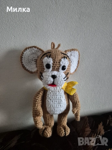 Том и Джери - ръчна изработка, снимка 5 - Плюшени играчки - 53556762