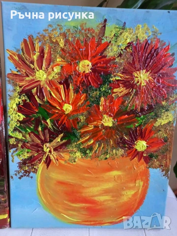 Авторски картини+ подарък порцеланова чаша , снимка 3 - Картини - 50269026