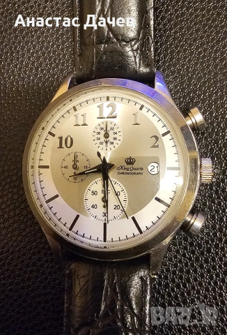 KING QWARTZ - CHRONOGRAPH , снимка 5 - Мъжки - 53585385