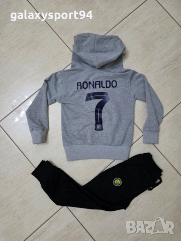 Тъмно син Анцуг Роналдо Португалия 2025 Комплект памучен, снимка 4 - Футбол - 51435898