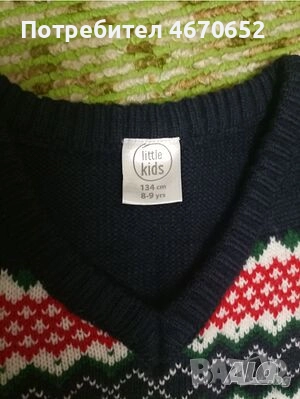 Детско елече с коледни мотиви, снимка 2 - Детски якета и елеци - 52677194