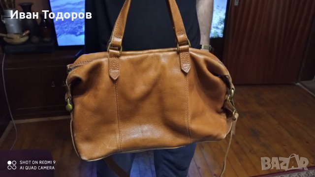 Дамска чанта от дебел телешки бокс., снимка 7 - Чанти - 37887132