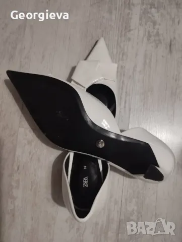 Елегантни дамски обувки ZARA на ток. 39 р-р. Нови, снимка 3 - Дамски елегантни обувки - 50208556