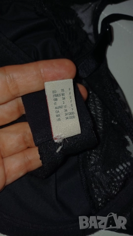 Triumph черен сутиен 75F, снимка 8 - Бельо - 51617567