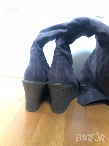 Дамски велурени чизми, снимка 5 - Дамски ботуши - 52965696