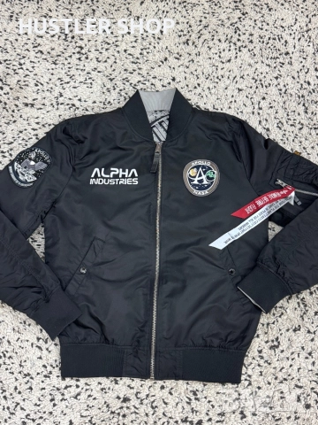 Мъжки двулицев бомбер ALPHA INDUSTRIES. Размер М, снимка 6 - Якета - 52816595