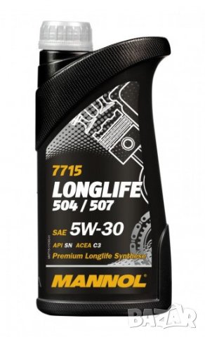 Моторно масло MANNOL Longlife 504/507 5W30 5л , снимка 3 - Аксесоари и консумативи - 43139267