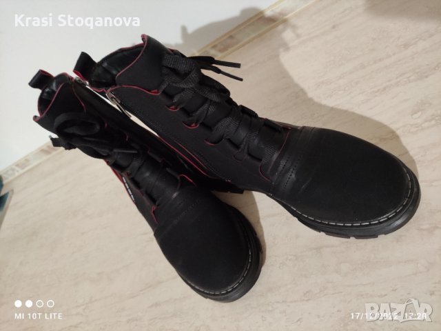 ❄️❄️ЗИМНИ❄️ МОДНИ Боти ТОПЛИ / НАБУК с Аксесоари + Подарък Аксесоар за Почистване , снимка 15 - Дамски боти - 39039713