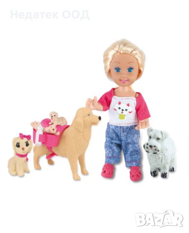  Мини кукла, Labrador & Puppies, 12см, снимка 1 - Кукли - 43956367
