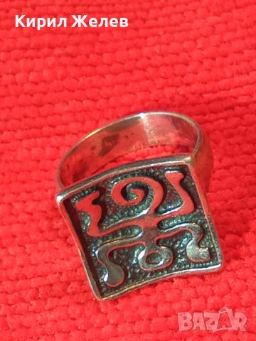АРТИСТИЧЕН ФЕШЪН АРТ СРЕБЪРЕН ПРЪСТЕН СРЕБРО 925 АВТОРСКА РЪЧНА МАЙСТОРСКА ИЗРАБОТКА 40626, снимка 2 - Пръстени - 42929019