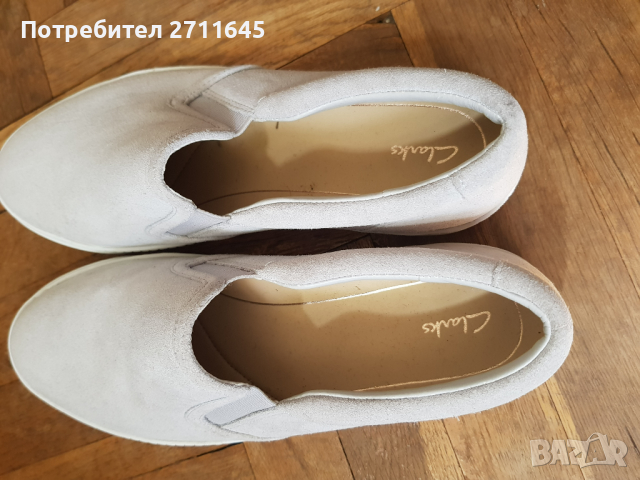 CLARKS дамски обувки, кожени, 39 номер, нови, снимка 2 - Дамски ежедневни обувки - 36556818