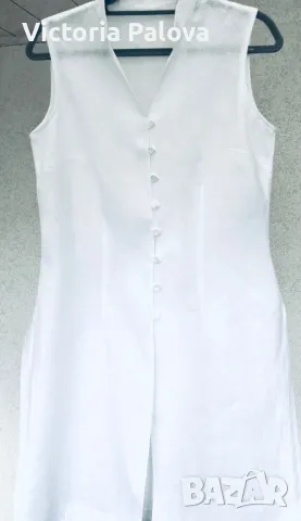 Скъпа ленена рокля-елек