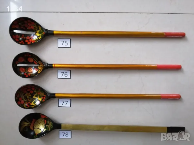 Дървени лъжици хохлома , снимка 14 - Други стоки за дома - 49173967