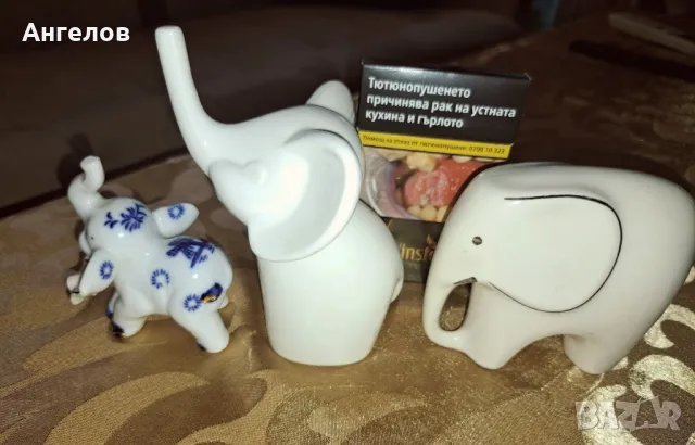 Три сладурести слончета от порцелан