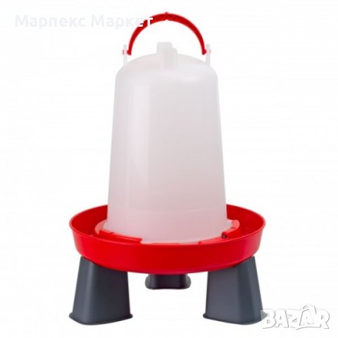 Вакуумна поилка за птици с крака, снимка 2 - Кокошки и пуйки - 43653261