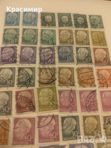 Пощенски марки Теодор Хойс !, снимка 8 - Филателия - 52043330