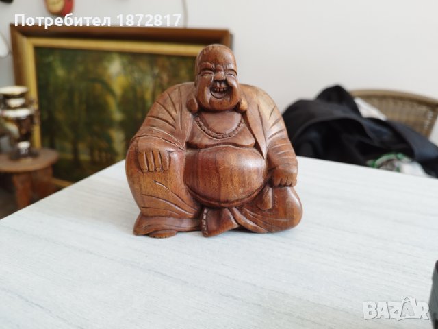 Фигурка на Буда №2787 , снимка 1 - Антикварни и старинни предмети - 38278605