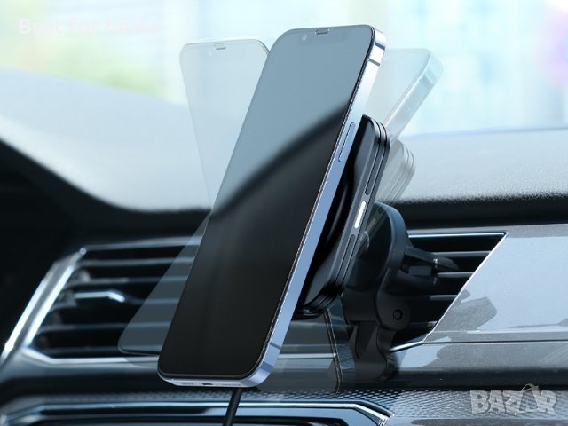 ESR Магнитно безжично зарядно устройство за кола HaloLock, снимка 12 - Зарядни за кола - 40806638