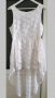 Дамска асимитрична рокля бяла дантела размер Л , снимка 8