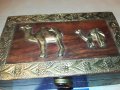 красива дървена кутия с камили-13х8х5см, снимка 10