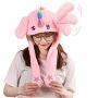 Детска шапка Еднорог , Подвижни уши, Светеща, снимка 1 - Плюшени играчки - 40864561
