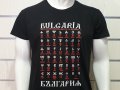 Нова мъжка черна тениска с трансферен печат Глаголица, България, снимка 10