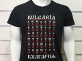 Нова мъжка черна тениска с трансферен печат Глаголица, България, снимка 10