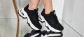 Nike Дамски Черни Маратонки С Бяла Подметка👟Дамски Спортни Обувки В Черен Цвят Найк Код P687, снимка 5