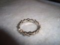 КРИСТАЛЕН АЖУРЕН КРАСИВ ФИН СРЕБРИСТ ПРЪСТЕН ТИП ХАЛКА 27664, снимка 9