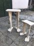 Дизайнерска декоративна дървена маса със стъпала ръчна изработка, снимка 3