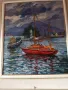 Маслена картина "Лодки", снимка 2