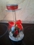 стъклени свещник за Коледа, снимка 4