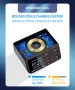 ASOMETECH 100W Зарядно устройство станция 9-в-1 с безжично зареждане 7USB порта+1 Type C QC3.0 PD3.0, снимка 13