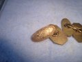 ПОЗЛАТЕНИ СТАРИННИ БРОНЗОВИ РЕТРО ОРНАМЕНТИРАНИ АР НУВО БУТОНЕЛИ 7200, снимка 6