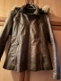 Бутиково дамско яке от естествена кожа с качулка и естествен пух, снимка 2