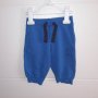 6-9м 74см Панталон тип спортна долница Подходящо за момче Материя памук Цвят син Без следи от употре