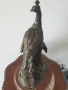 32см-5кг статуетка пауни/много стара френска бронзова скулптура/фигура на птици, снимка 4