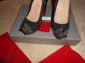 Christian Louboutin Asteroid 140 suede and patent-leather pumps, снимка 9