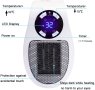 Мощна LED Портативна мини преносима печка с дистанционно, снимка 3