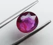 Рядък, нетретиран рубин с красиви включения 1.56кт.! Нов!, снимка 12