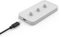 USB-C зарядна станция за устройства с USB-C, зарежда до 3 устройства, бяла, снимка 1