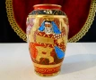 Ваза японски порцелан Satsuma,злато,печат. , снимка 1