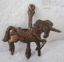 Различни, няколко: Кон коне фигура глава обувалка каретамесинг бронз метал еднорог чиния орнамент, снимка 13