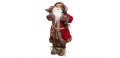 Коледна реалистична фигура Дядо Коледа с червено палто, 46 см , снимка 1 - Декорация за дома - 34749654