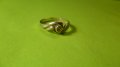 Детски сребърен пръстен с жълто камъче, снимка 1 - Пръстени - 38733759